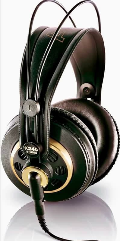 AKG K240 Studio Semi-Open Back Studio Headphones 2010s - Black