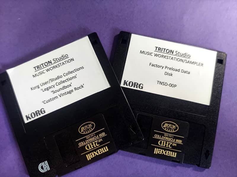 Korg Triton Studio Factory Preload Data Reset Disk and 6 New Sound Collections