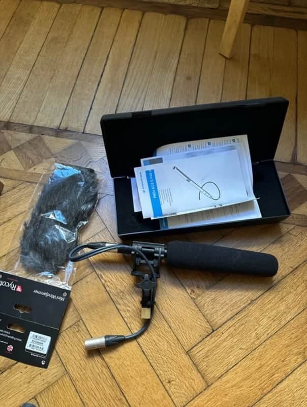 Sennheiser MKH 418 S P48 stereo M/S, Rycote shockmount, cables