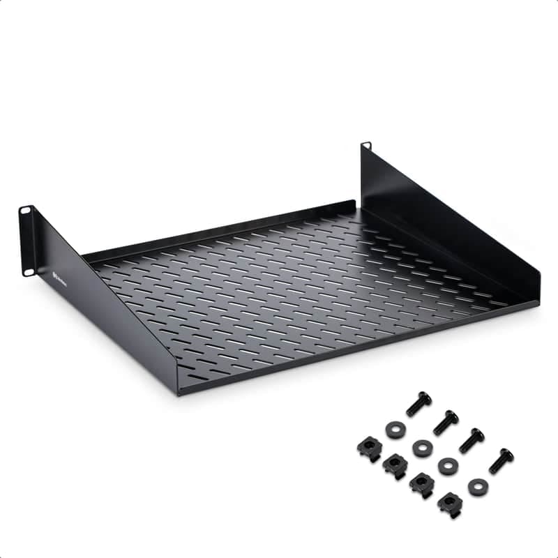 Cable Matters 2 Unit Rack Shelf - Black Matte