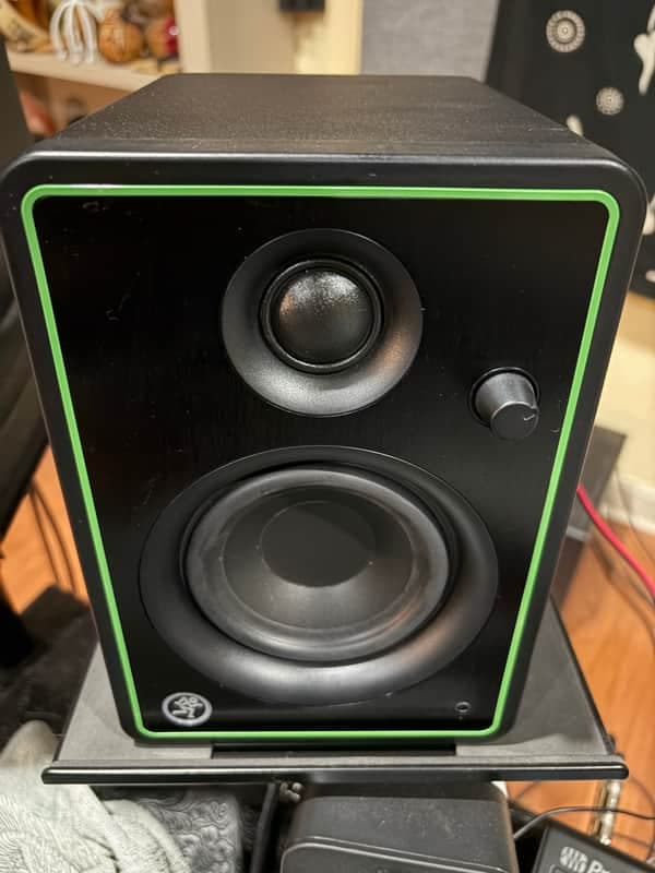 Mackie CR4-X 4" Active Studio Monitors (Pair) 2020 - Present - Black with Green Trim