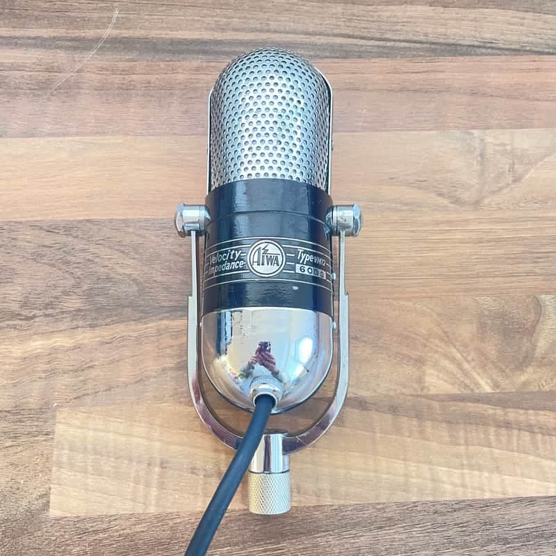 Vintage Aiwa VM-12 Ribbon Microphone - Mini RCA 77 77-D Style Clone