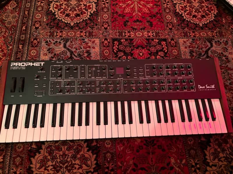 Sequential Prophet Rev2 61-Key 8-Voice Polyphonic Synthesizer 2018 - Present - Black with Wood Sides