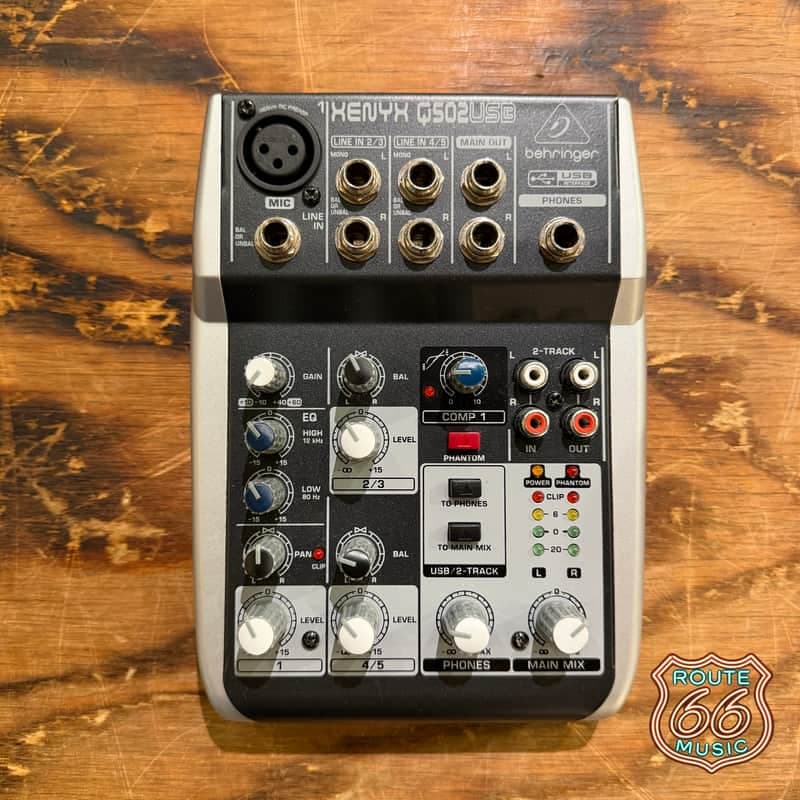 Behringer Xenyx Q502USB Compact Mixer w/ Power Supply