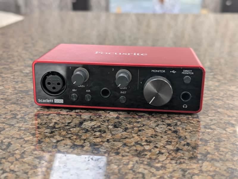 Focusrite Scarlett Solo 3rd Gen USB Audio Interface 2019 - Present - Red / Black