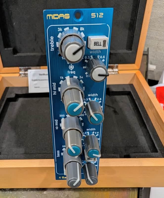 Midas 512 500 Series 4-Band Parametric Equalizer Module 2010s - Blue