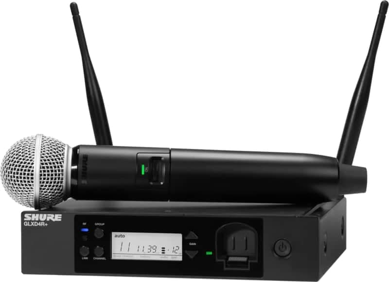 Shure GLXD24R+/SM58 Handheld Wireless Microphone System, Z3 Band