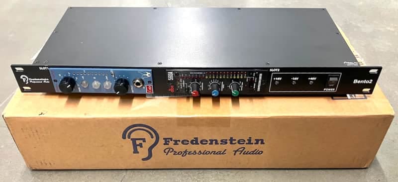 500 series Hairball Audio Lola preamp + DBX 560a compressor + Fredenstein Bento chassis