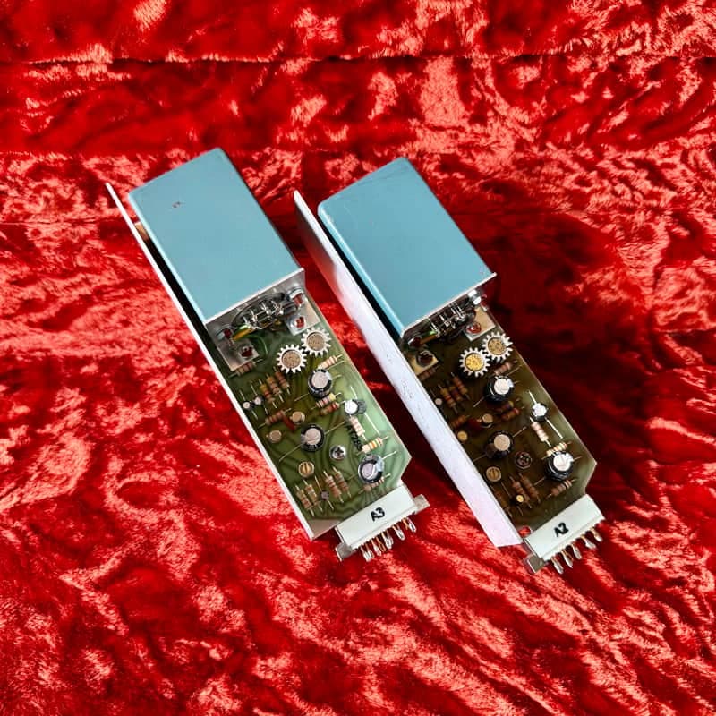 McCurdy AT-285 Line/ Microphone preamplifier modules 1970 - Hammond transformers Canadian Neve original vintage micpre mic preamp