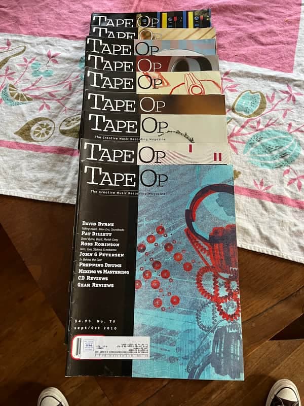 Tape Op Magazine 2009-‘10 - Paper ephemera # 70 71, 73 - 79