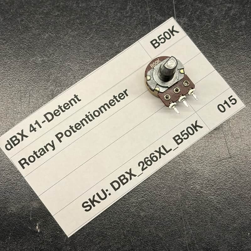 ORIGINAL dbx 41-Detent B50K Rotary Pot (40-2138) for 266XL, 1066, 376, 386, 566, 576, 586, and others