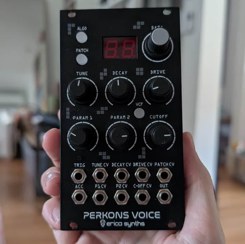 Erica Synths PĒRKONS Voice Hybrid Drum Synthesizer Module Hybrid