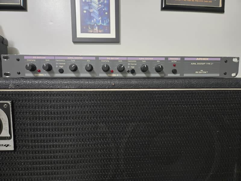 Aphex Aural Exciter Type C2 Model 104 with Big Bottom 1990s - Aluminum / Purple / Black