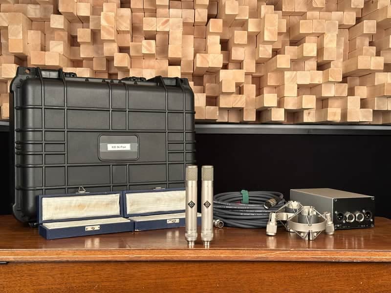 Vintage Neumann KM 56 Tube Condenser Microphone Stereo Pair. Early SN. KM54 KM56 KM84. USA.