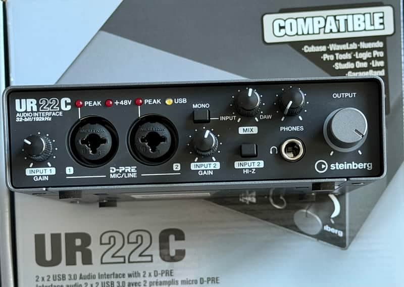 Steinberg UR22C USB 3.0 Audio Interface 2019 - 2020 - Black