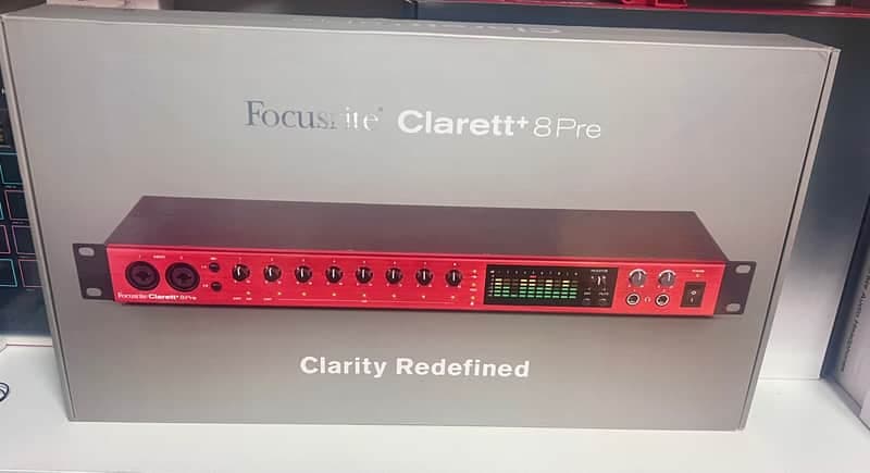 Focusrite Clarett+ 8Pre USB-C Audio Interface/ 3 Year Manufacture Warranty