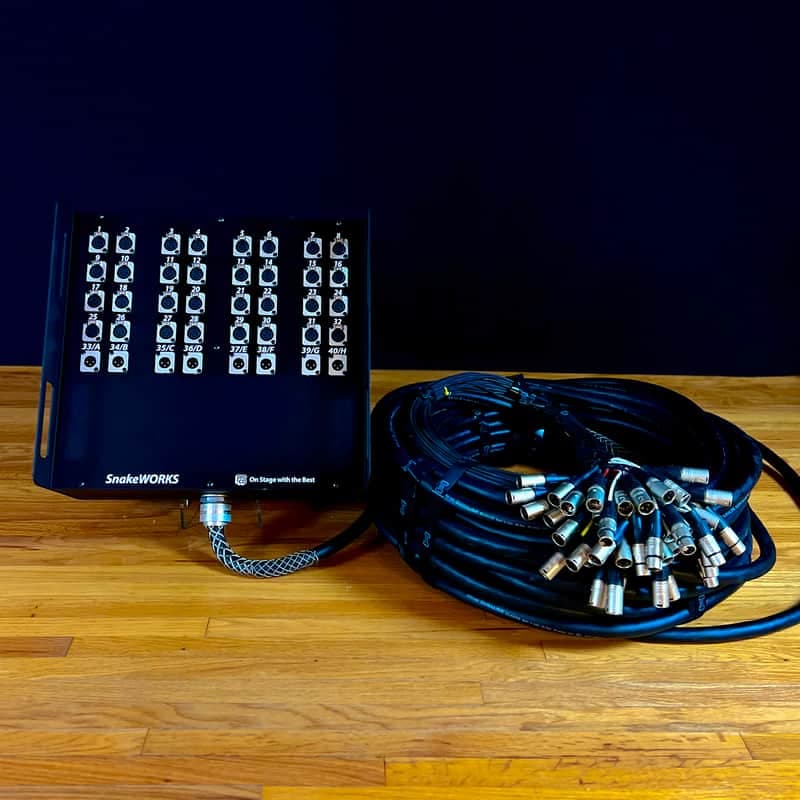 ProCo RM3208FBX150 Roadmaster 32x8 150’ Box to Fan Snake w/XLR Returns