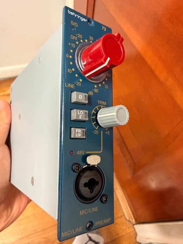 Behringer 73 500-Series Microphone Preamp 2025 - Present - Blue