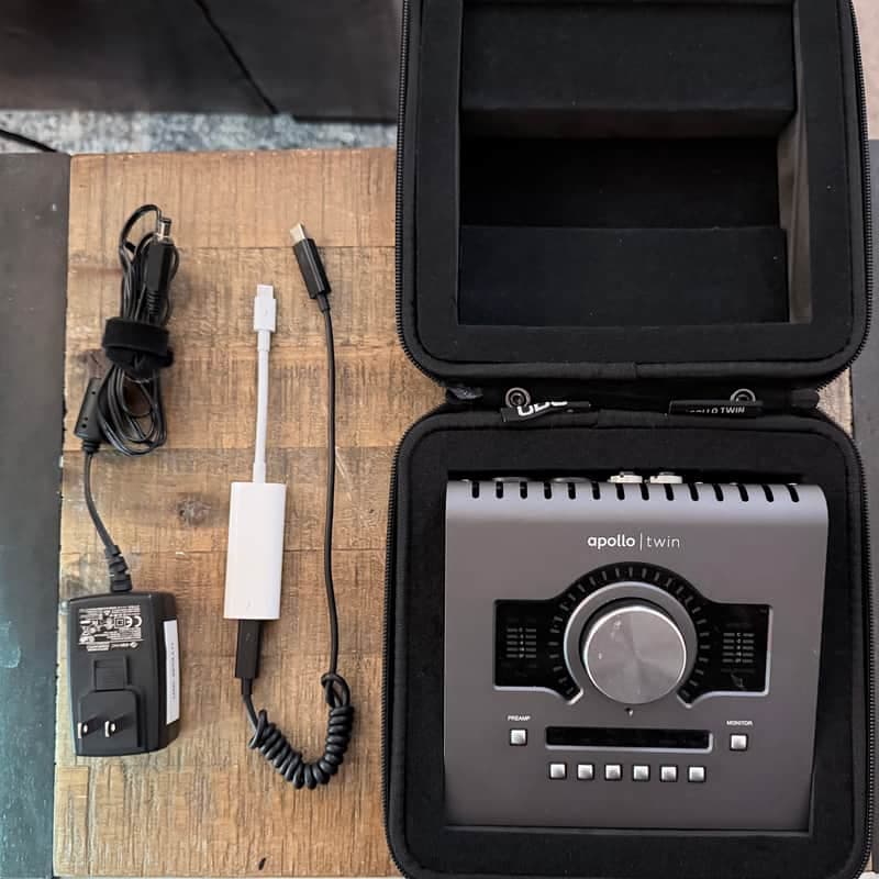 Universal Audio Apollo Twin QUAD MKII Thunderbolt Audio Interface 2010s - Dark Grey with Case
