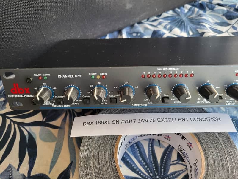 dbx 166XL Stereo Compressor / Limiter / Gate 2000s - Black