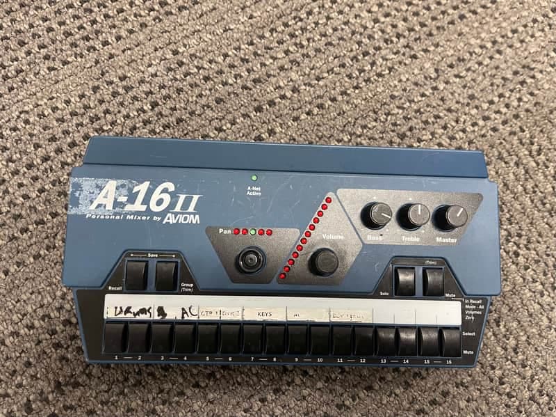 Aviom A-16II Personal Mixer 2010s - Blue