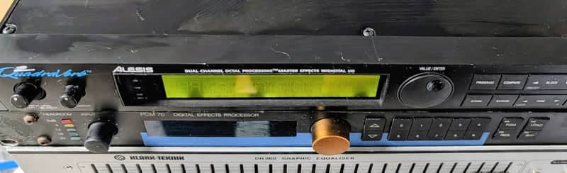 Alesis QuadraVerb 2 Dual Channel Octal Master Effects with Digital I/O 1990s - Black