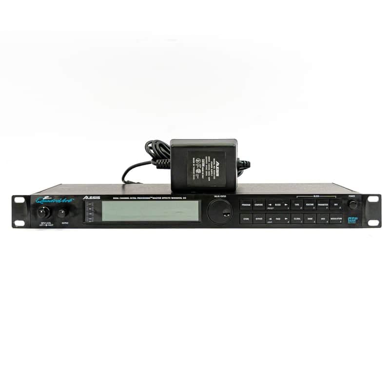 Alesis QuadraVerb 2 Q2 Multi-Effects Processor ADAT Rack Unit w/ Power Supply