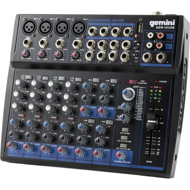 Compact 12 Channel Bluetooth Mixer