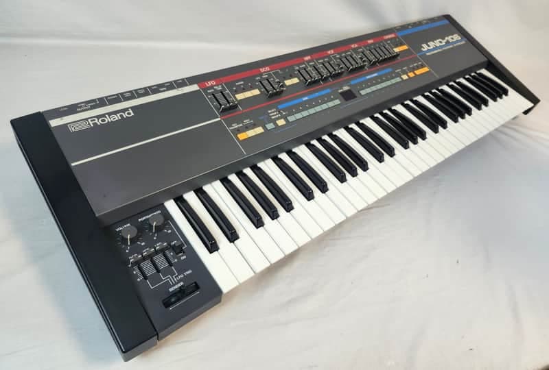 1984 Roland Juno-106 Analog Polyphonic Synthesizer w/OHSC, Serviced and Upgraded, MIJ