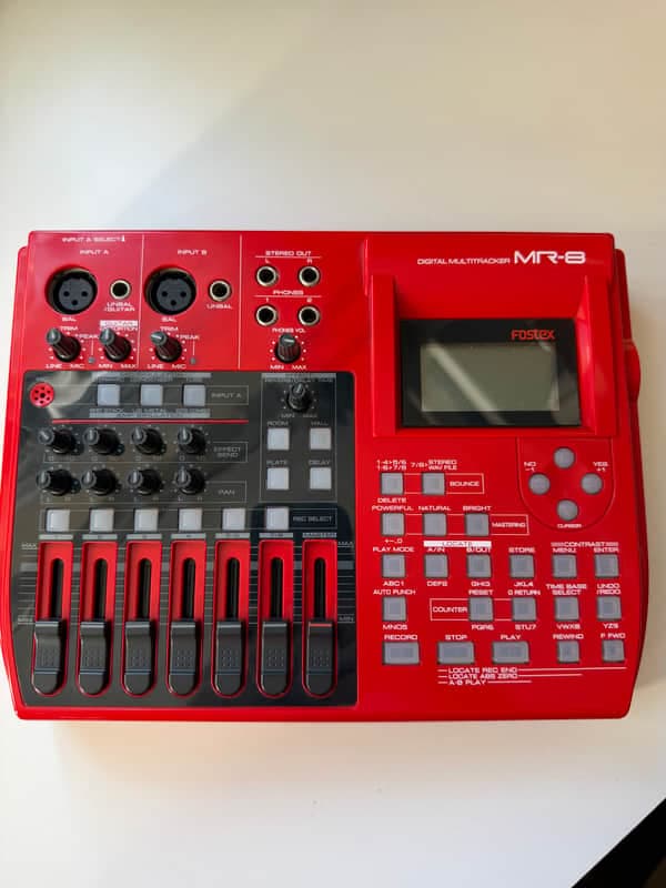 Fostex MR-8 Digital 8-Track Recorder 2000s - Red