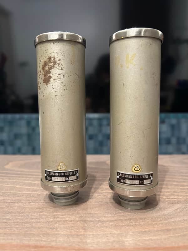 NEUMANN/GEFELL CMV 563 1950s Nickel MATCHED PAIR