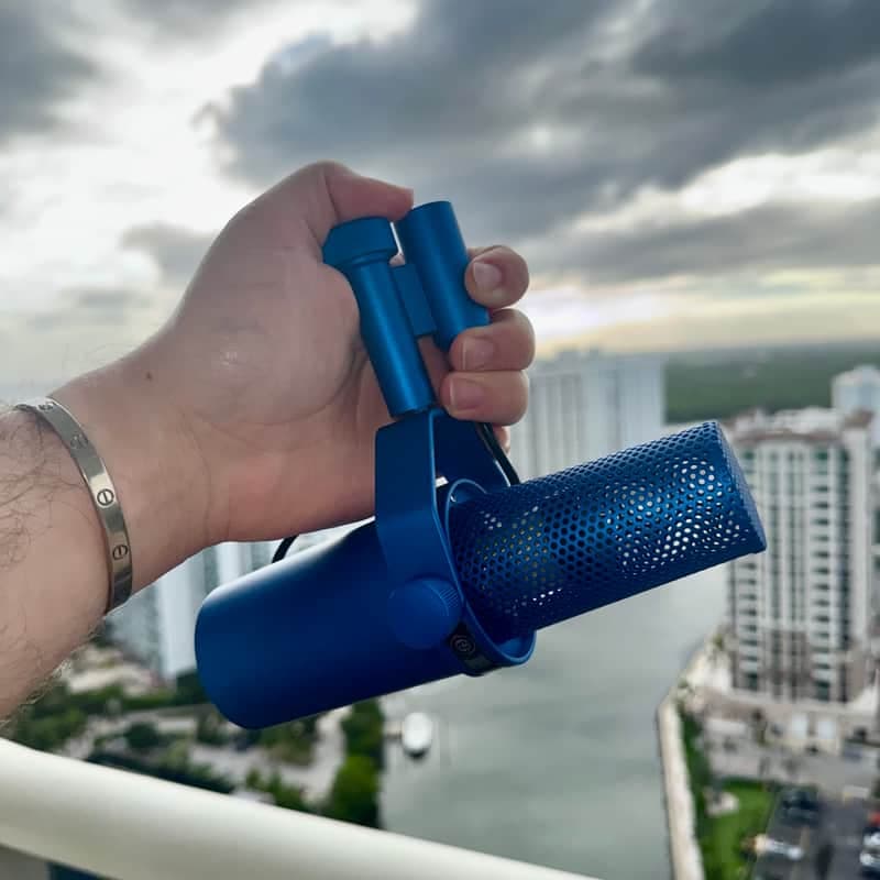 Shure/ColorWare SM7B - Techno Blue