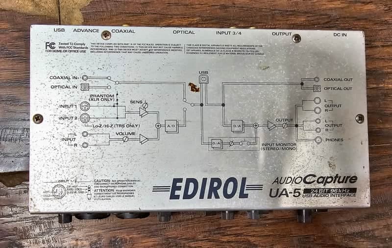 Edirol UA-5 Audio Capture - USB Audio Interface (24-bit/96kHz)