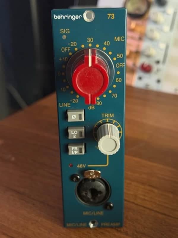 Behringer 73 500-Series Microphone Preamp 2025 - Present - Blue