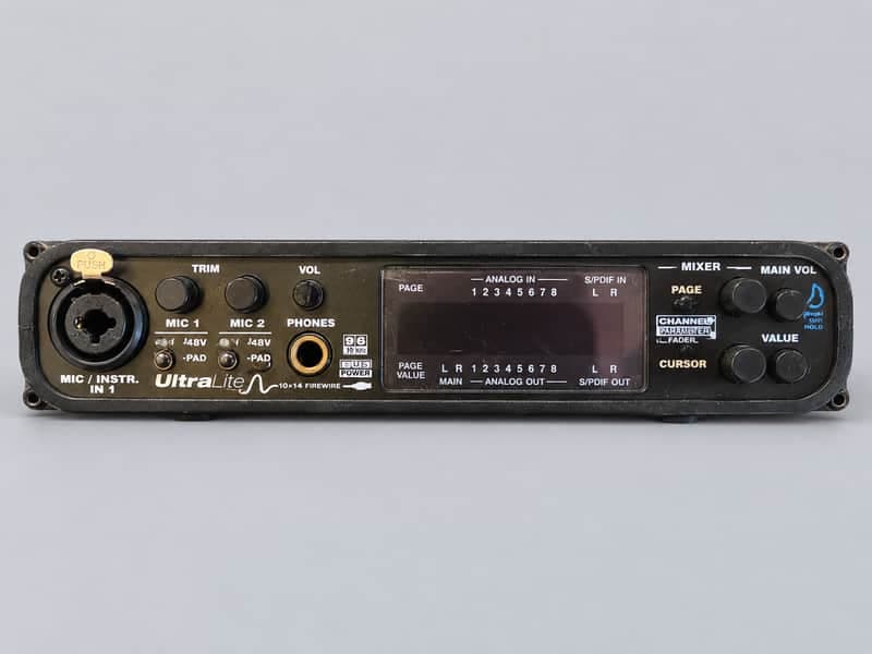 MOTU UltraLite Original FireWire Audio Interface w/ Power Supply & Cable