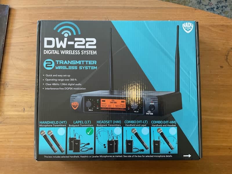Nady DW-22 LT Digital Wireless System w/ Lapel