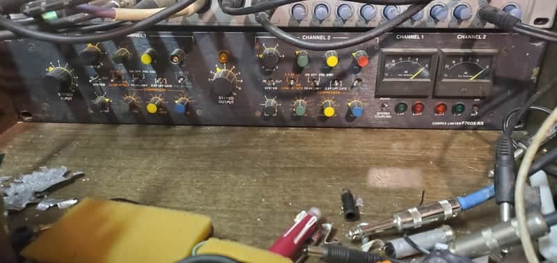Vintage ADR Audio Design Recording Bundle! Compex Limiter F760X-RS and E500 Selective Band Processor 70s -80s - black