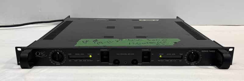 QSC Vintage model 3200 Serie-III Studio standard true dual mono professional power amplifier.(No fan)