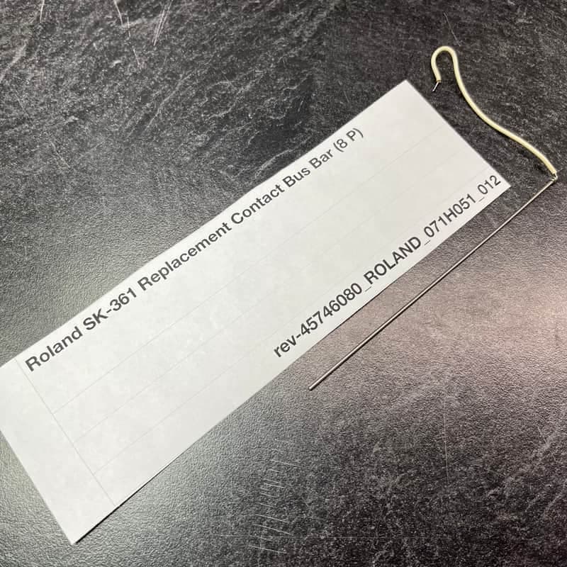 ORIGINAL Roland Replacement 8P Contact Bus Bar (Matsushita SK-361x Keybeds) (071H051) for Juno-6, Juno-60, EP-11, EP-6060, etc