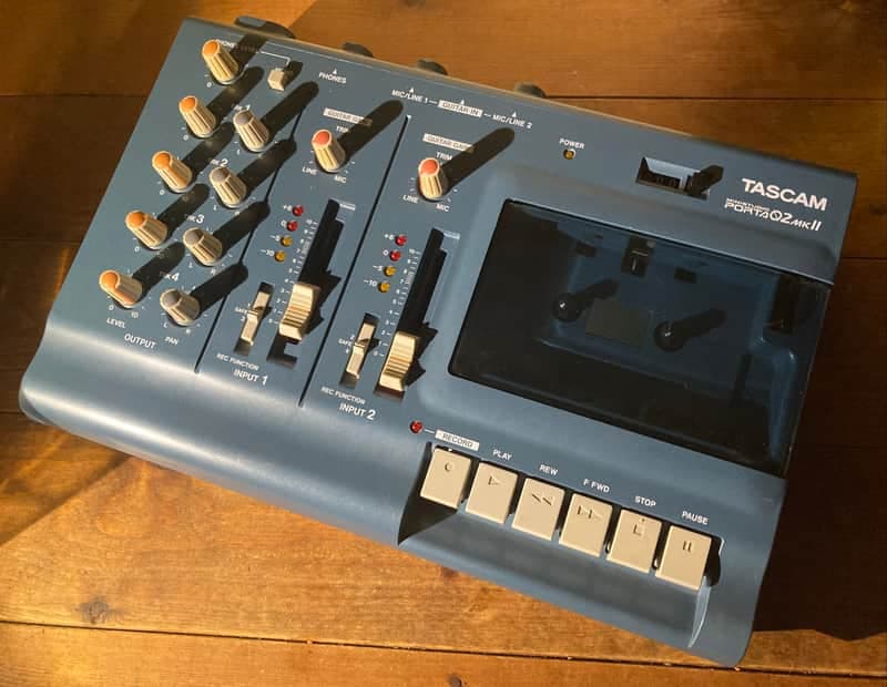 TASCAM Porta 02 Ministudio 4-Track Cassette Recorder 2000s - Blue