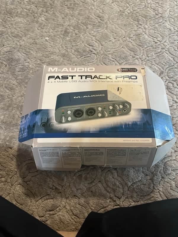 M-Audio Fast Track Pro USB Audio / MIDI Interface 2000s - Blue/Gray