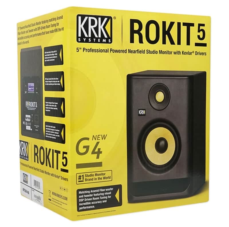 KRK RP-5 Rokit G4 2-Way 5" Active Studio Monitors (Pair) 2019 - 2021 - Black
