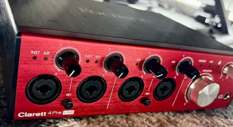 Focusrite Clarett+ 4Pre USB-C Audio Interface 2021 - Present - Red