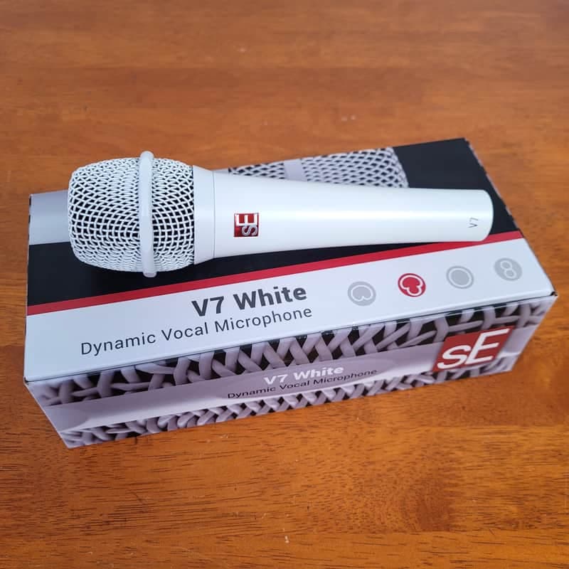V7 WHITE by sE Electronics! Dynamic Supercardioid Handheld Vocal Microphone V7-WHT **FREE SHIPPING!**
