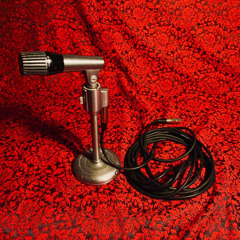 Rare 1970s Shure Unidyne IV Model 549 Chrome (+Stand & Cable)