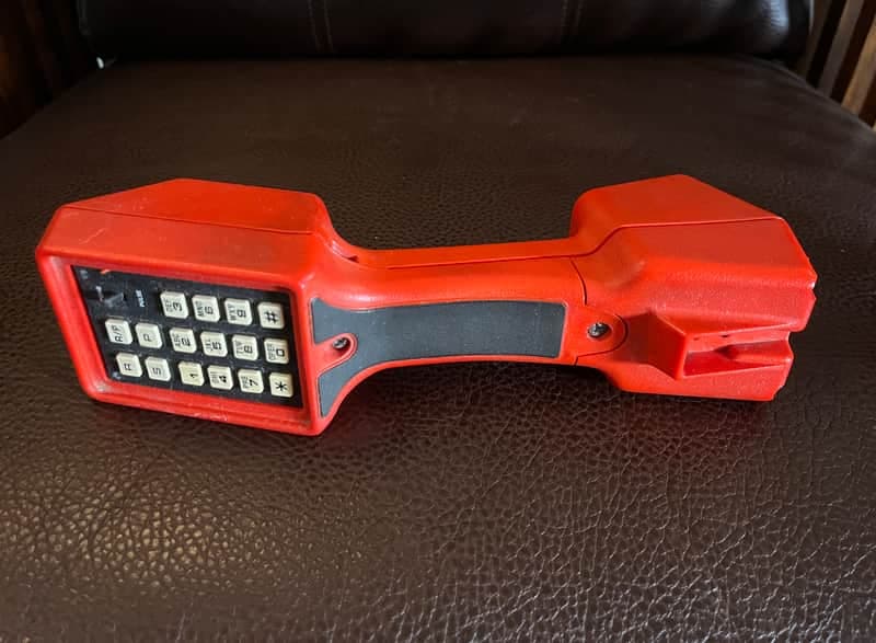 Bell Ear "Gamma" Lo-Fi Telephone Microphone - Lineman's Phone - Racecar Red