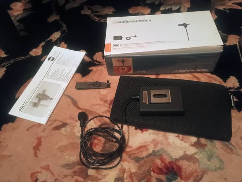 Audio-Technica PRO70 Cardioid Condenser Lavelier/Instrument Microphone