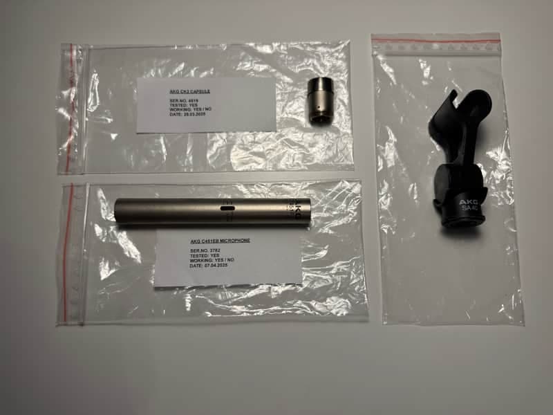 AKG C451EB Condenser Microphone & CK2 Omnidirectional Capsule - Grey