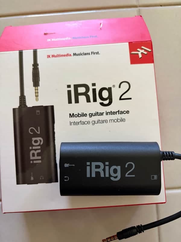 IK Multimedia iRig 2 Mobile Guitar Interface for iOS 2015 - Present Black