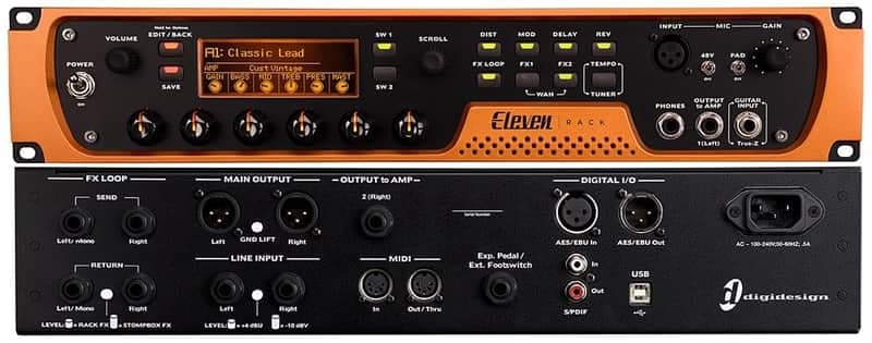 AVID Eleven Rack! Guitar Amp/Speaker/FX Processor + Pro Tools Interface